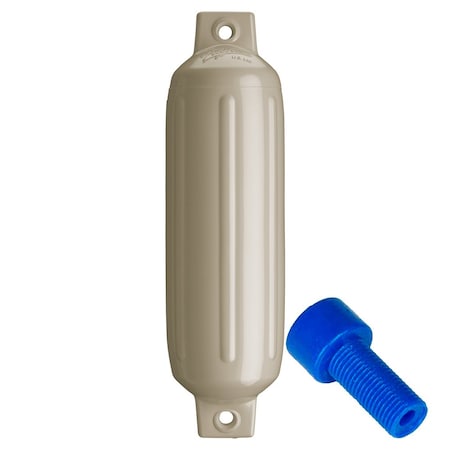 Polyform U.S. Polyform G-2 Twin Eye Fender 4.5" x 15.5" - Sand w/Adapter G-2-SAND